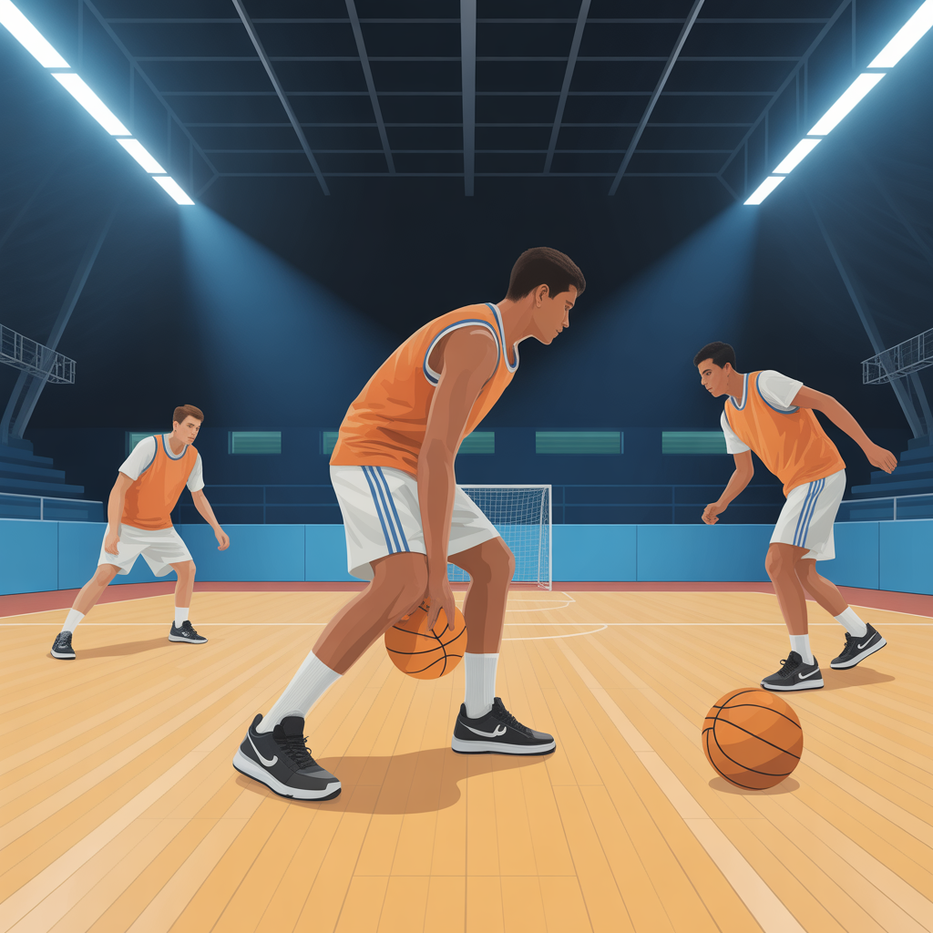 Equipo de baloncesto en acciÃ³n