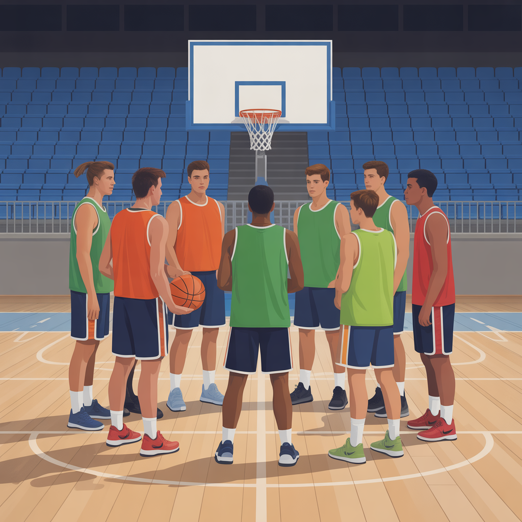Entrenamiento competitivo de baloncesto
